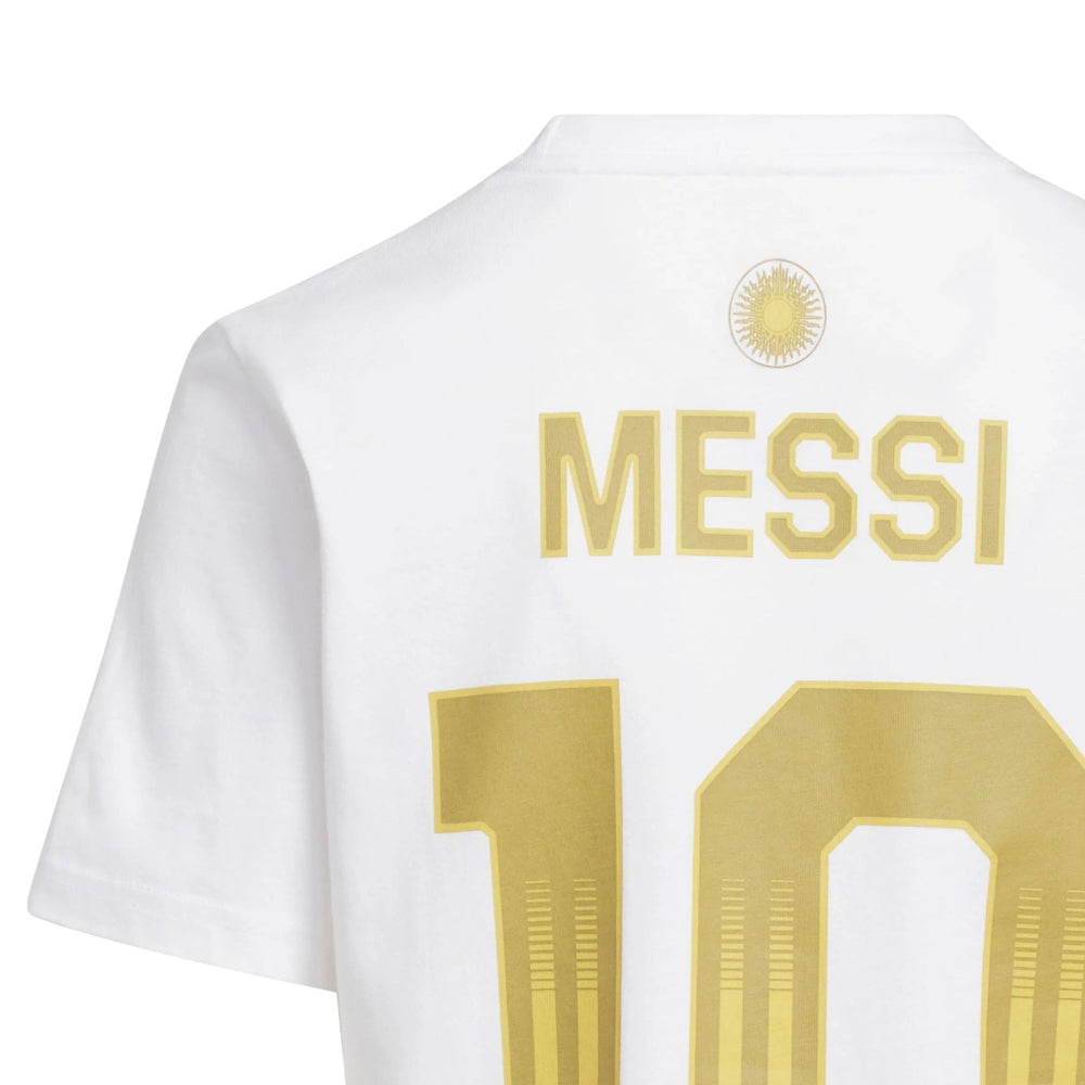 2026 Argentina Youth Messi Name And Number Tee Adidas