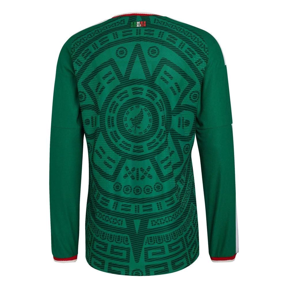 2026 Mexico Men's Authentic Home Long-Sleeve Soccer Jersey Adidas