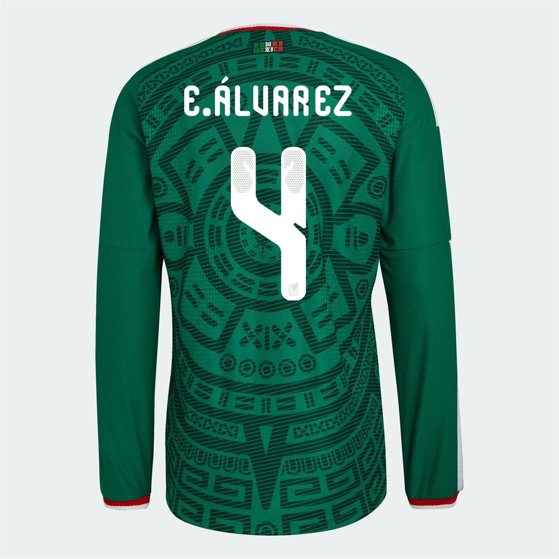 2026 Mexico Men's Authentic Home Long-Sleeve Soccer Jersey Adidas