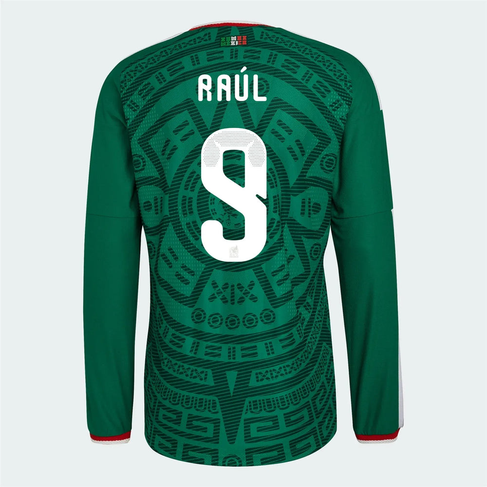 2026 Mexico Men's Authentic Home Long-Sleeve Soccer Jersey Adidas