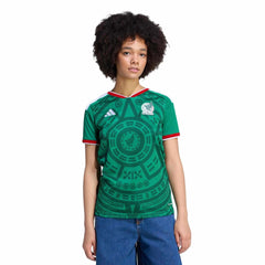2026 Mexico Women's Stadium Home Soccer Jersey Adidas