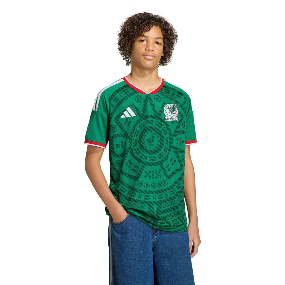 2026 Mexico Youth Stadium Home Soccer Jersey Adidas