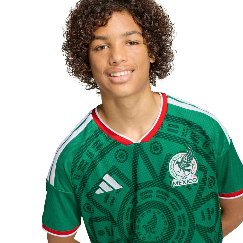 2026 Mexico Youth Stadium Home Soccer Jersey Adidas