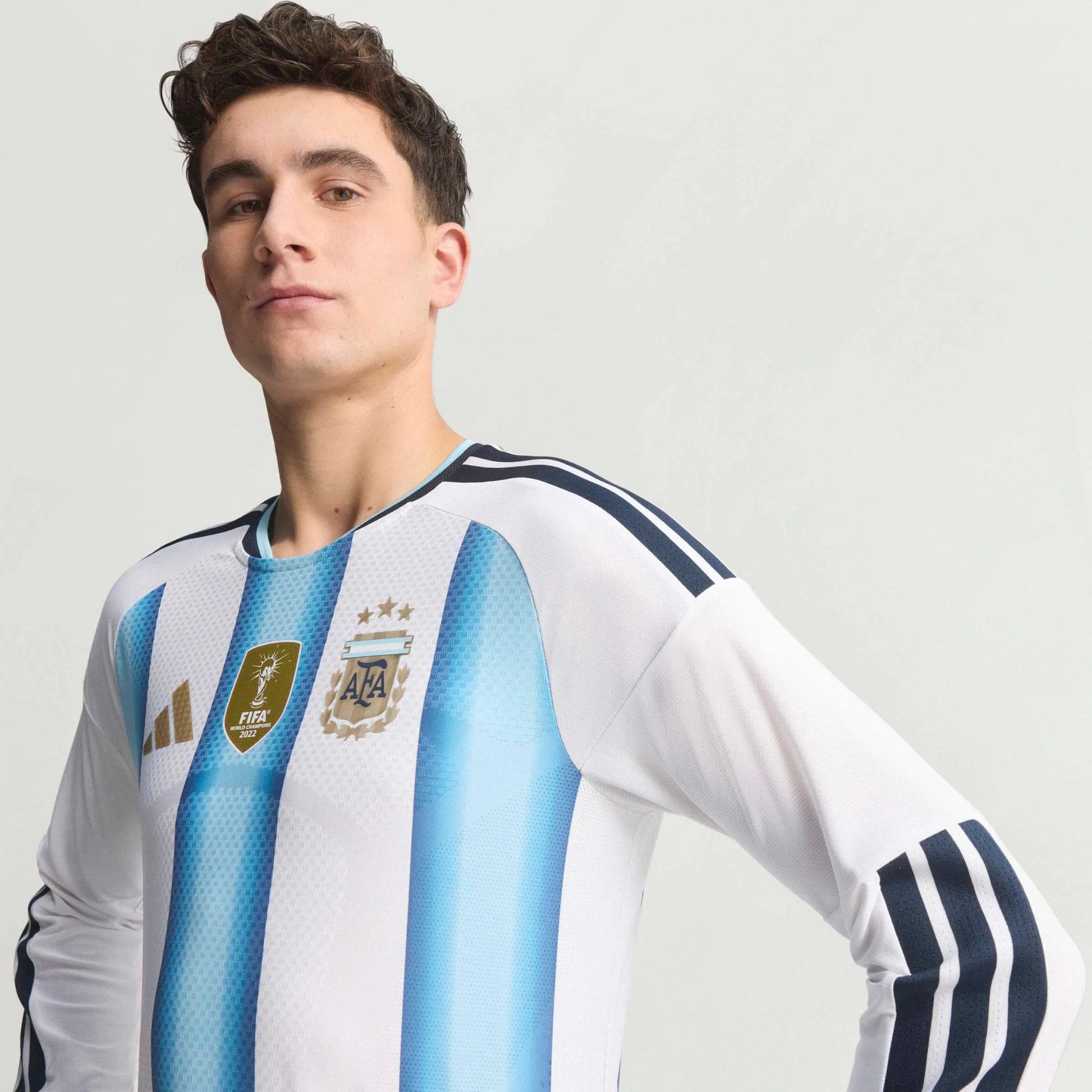 2026 Argentina Men's Authentic Home Long-Sleeve Soccer Jersey Adidas