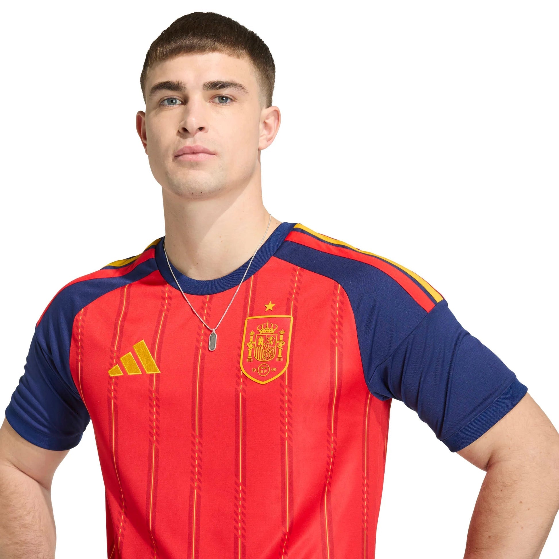 2026 Spain Men's Stadium Home Soccer Jersey Adidas