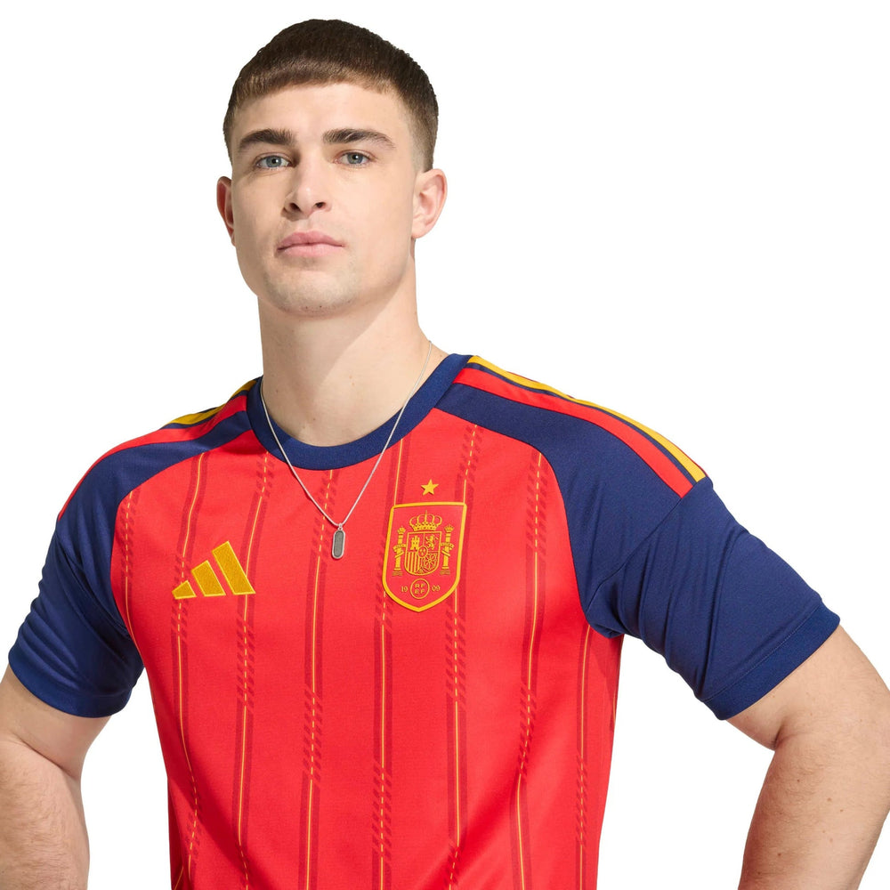2026 Spain Men's Stadium Home Soccer Jersey Adidas