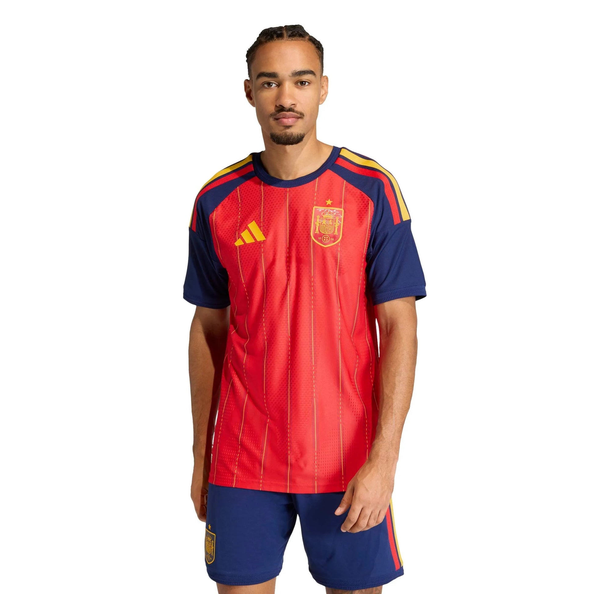 2026 Spain Men's Authentic Home Soccer Jersey Adidas