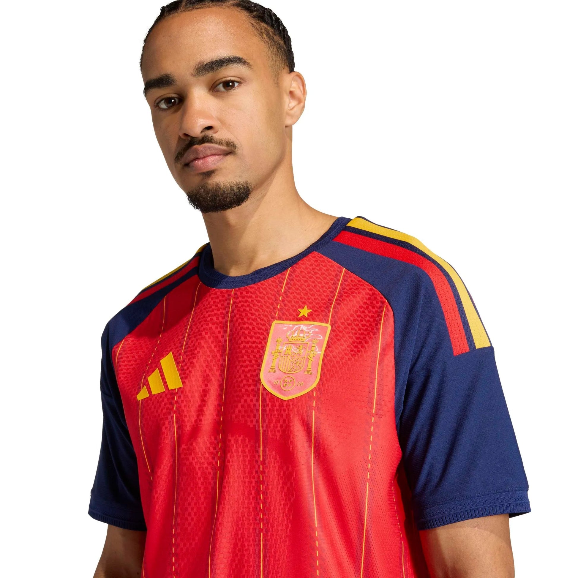 2026 Spain Men's Authentic Home Soccer Jersey Adidas