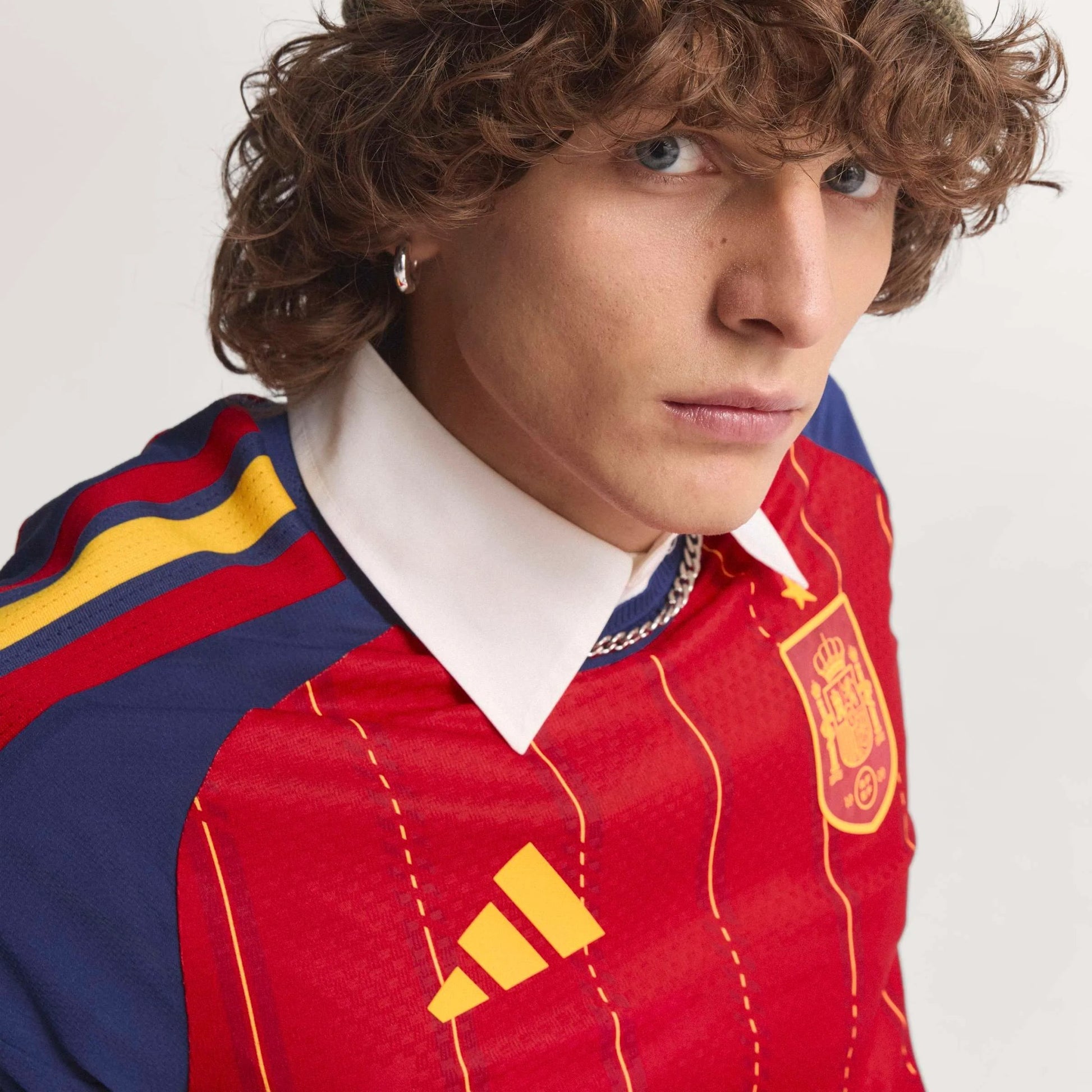 2026 Spain Men's Authentic Home Soccer Jersey Adidas