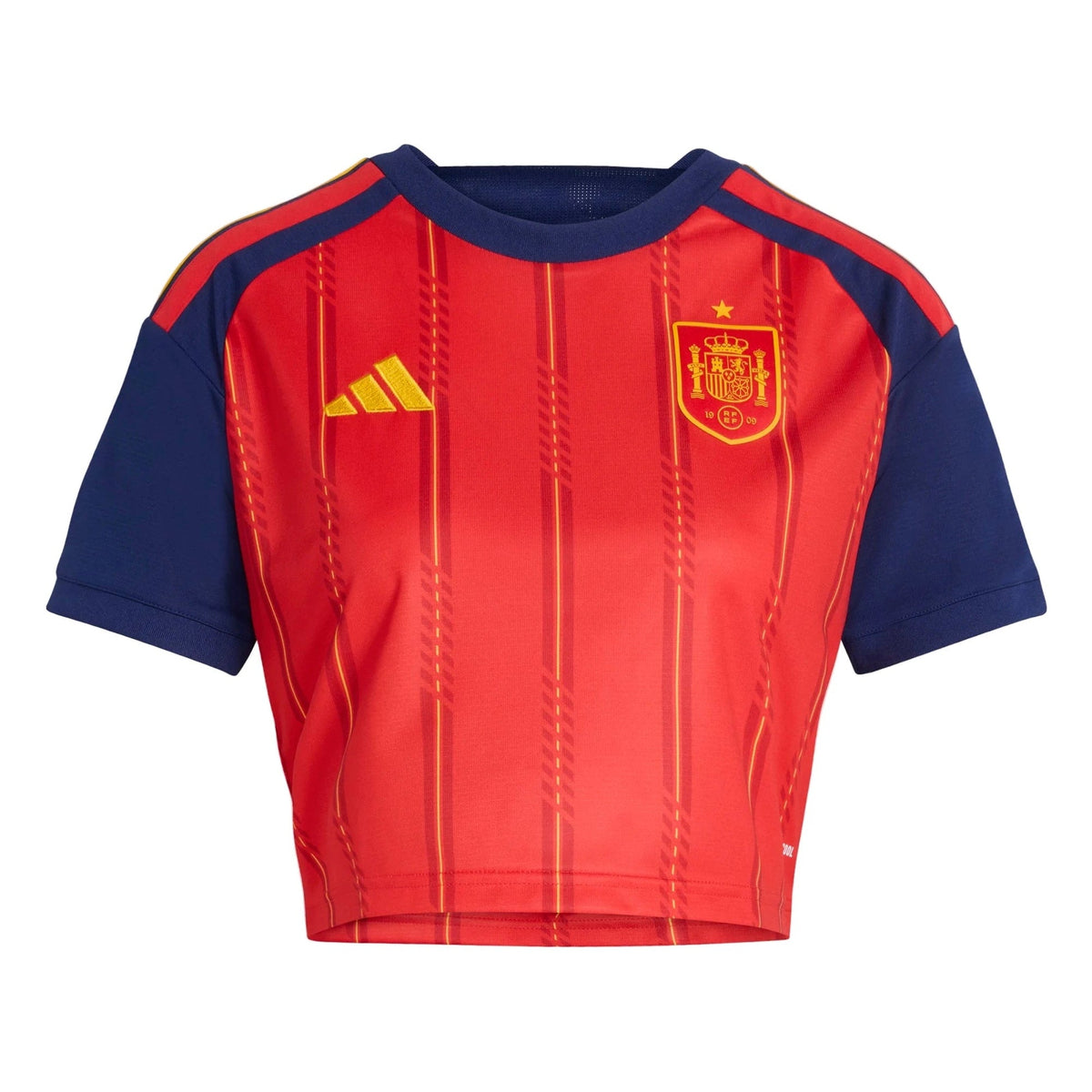 2026 Spain Women's Stadium Home Cropped Soccer Jersey Adidas