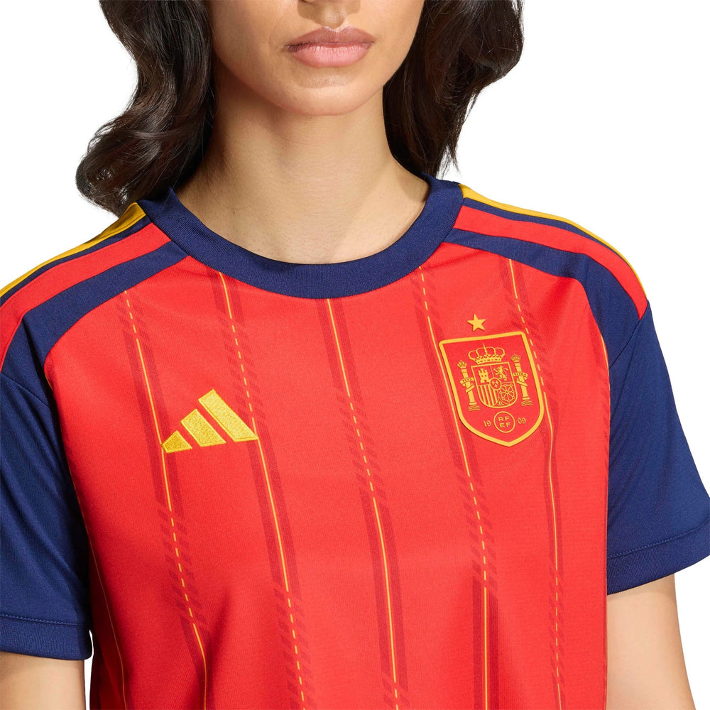 2026 Spain Women's Stadium Home Cropped Soccer Jersey Adidas