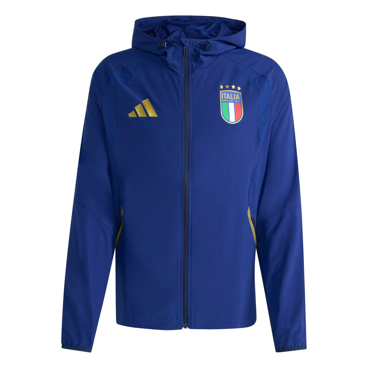 2026 Italy Men's Tiro Travel Full Zip Windbreaker Adidas