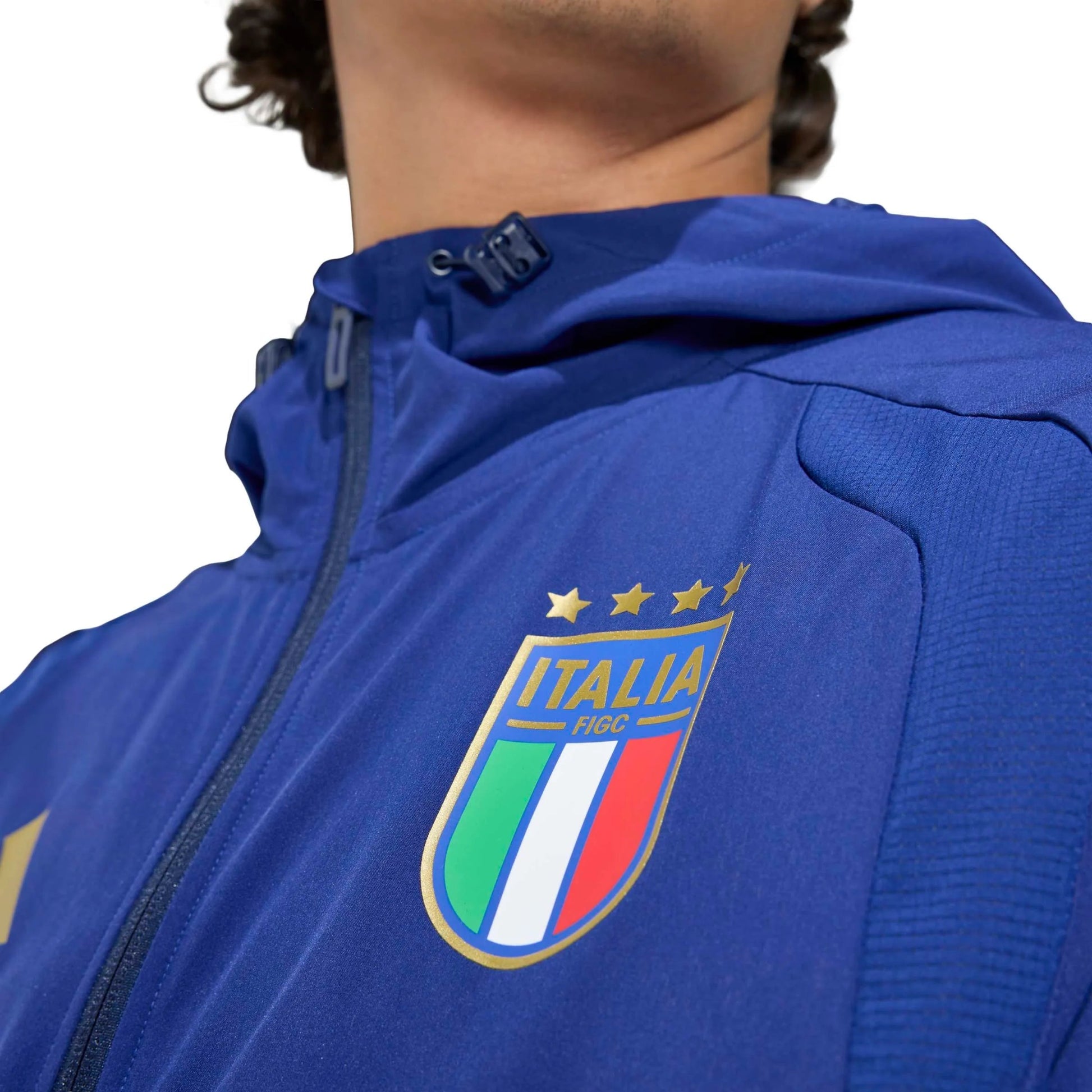 2026 Italy Men's Tiro Travel Full Zip Windbreaker Adidas