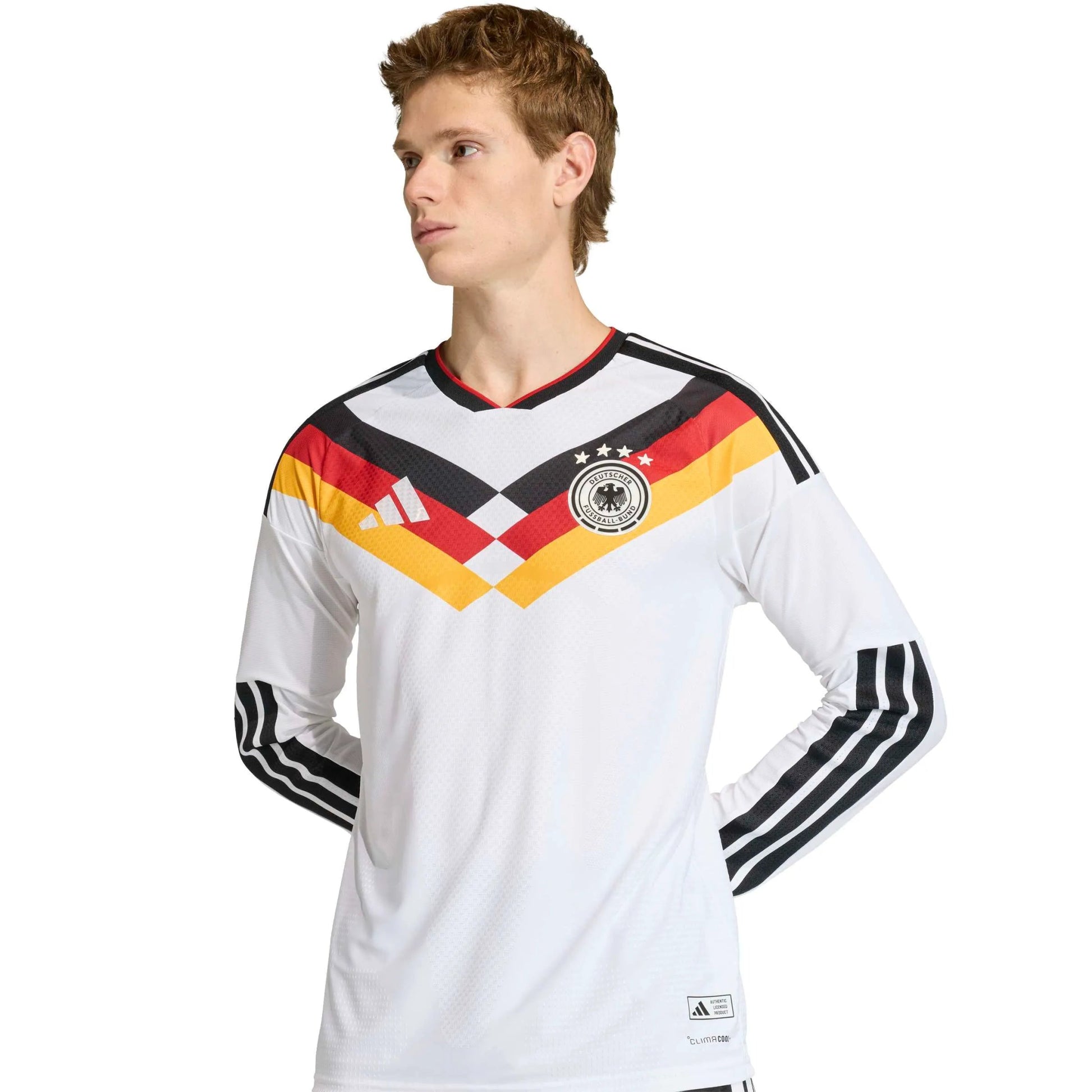 2026 Germany Men's Authentic Home Long-Sleeve Soccer Jersey Adidas