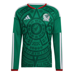 2026 Mexico Men's Stadium Home Long-Sleeve Soccer Jersey Adidas