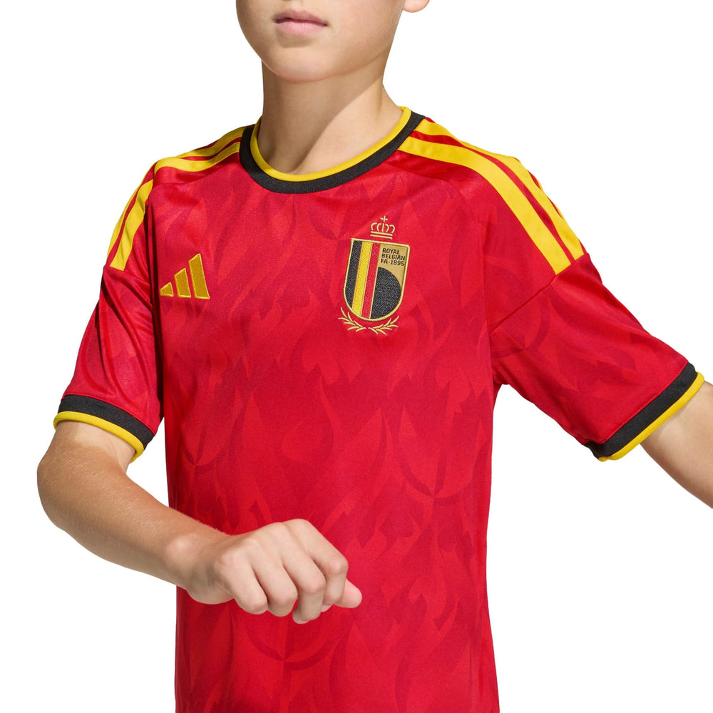 2026 Belgium Youth Stadium Home Soccer Jersey Adidas