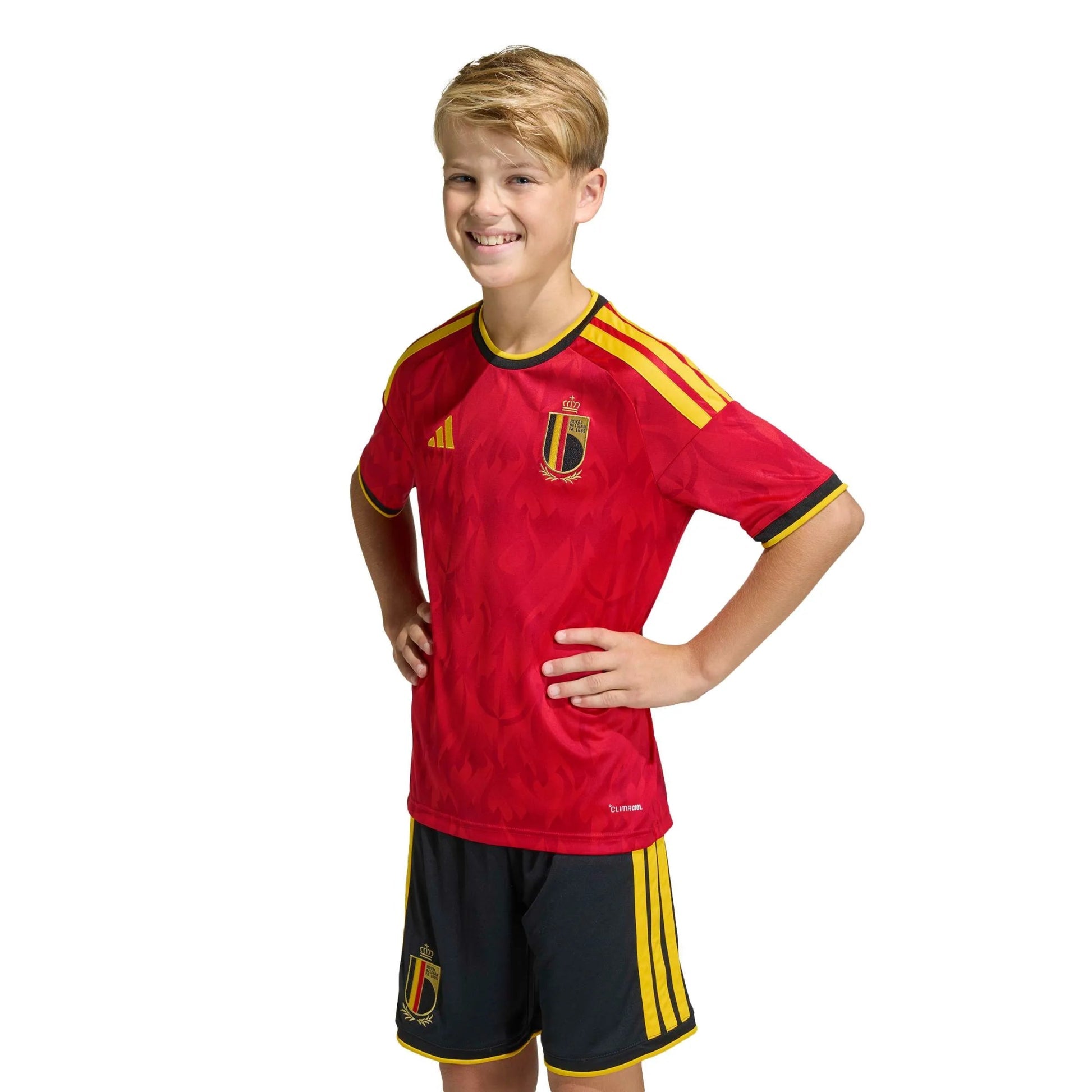 2026 Belgium Youth Stadium Home Soccer Jersey Adidas