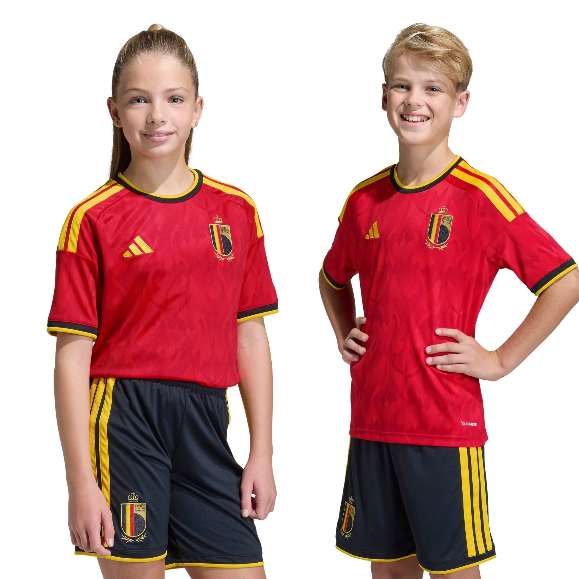 2026 Belgium Youth Stadium Home Soccer Jersey Adidas