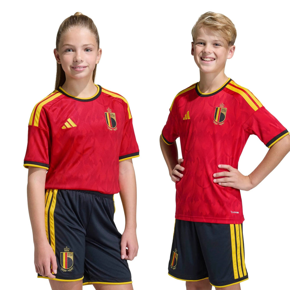 2026 Belgium Youth Stadium Home Soccer Jersey Adidas