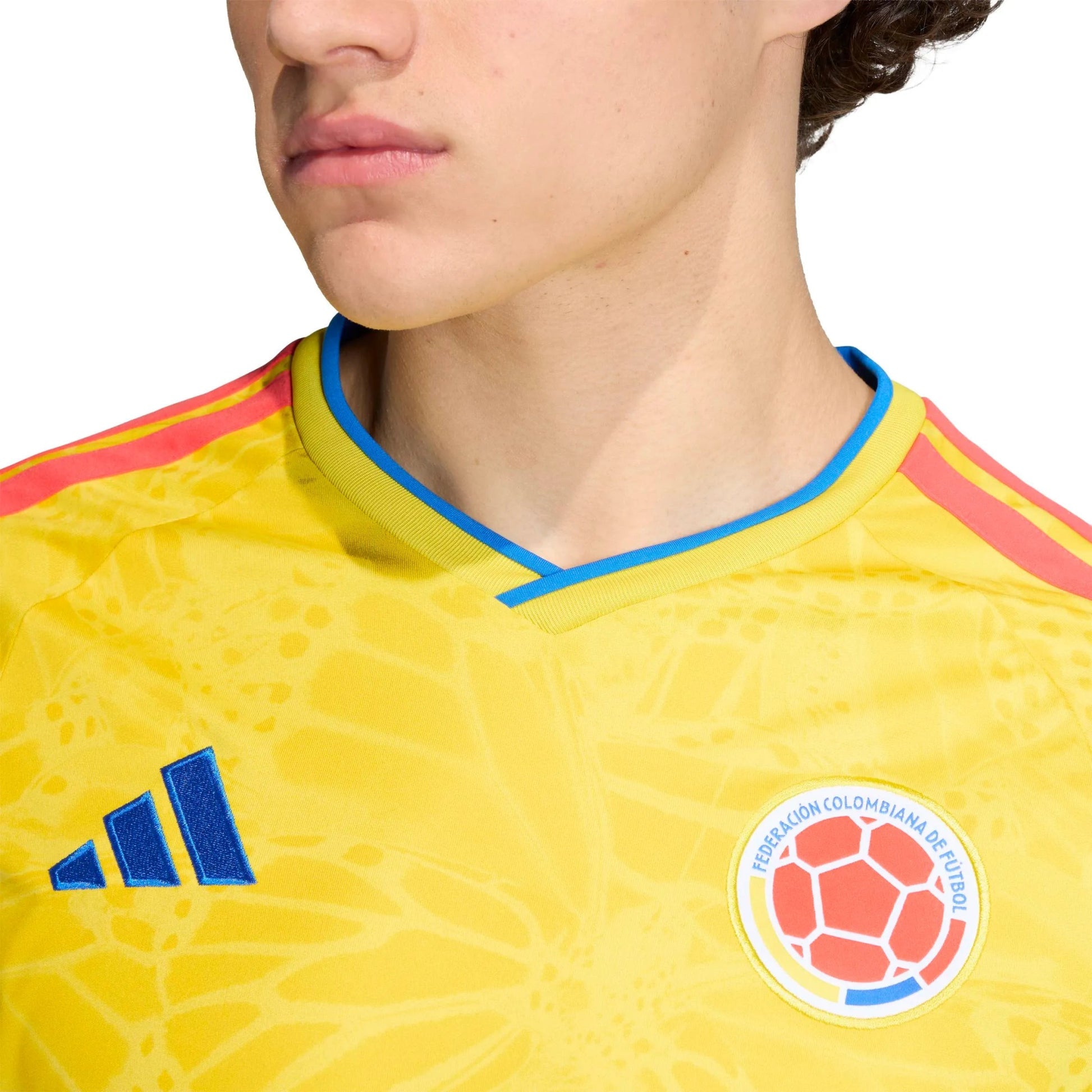 2026 Colombia Men's Stadium Home Long-Sleeve Soccer Jersey Adidas