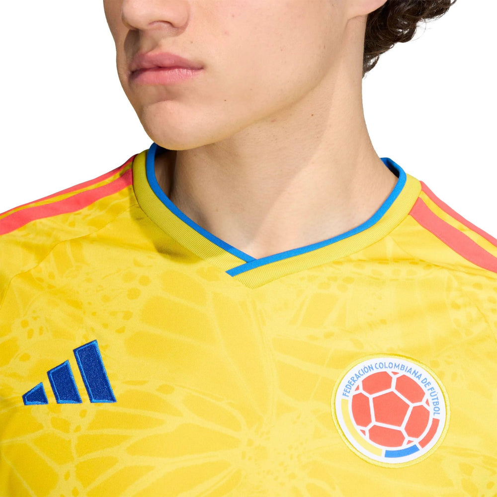 2026 Colombia Men's Stadium Home Long-Sleeve Soccer Jersey Adidas