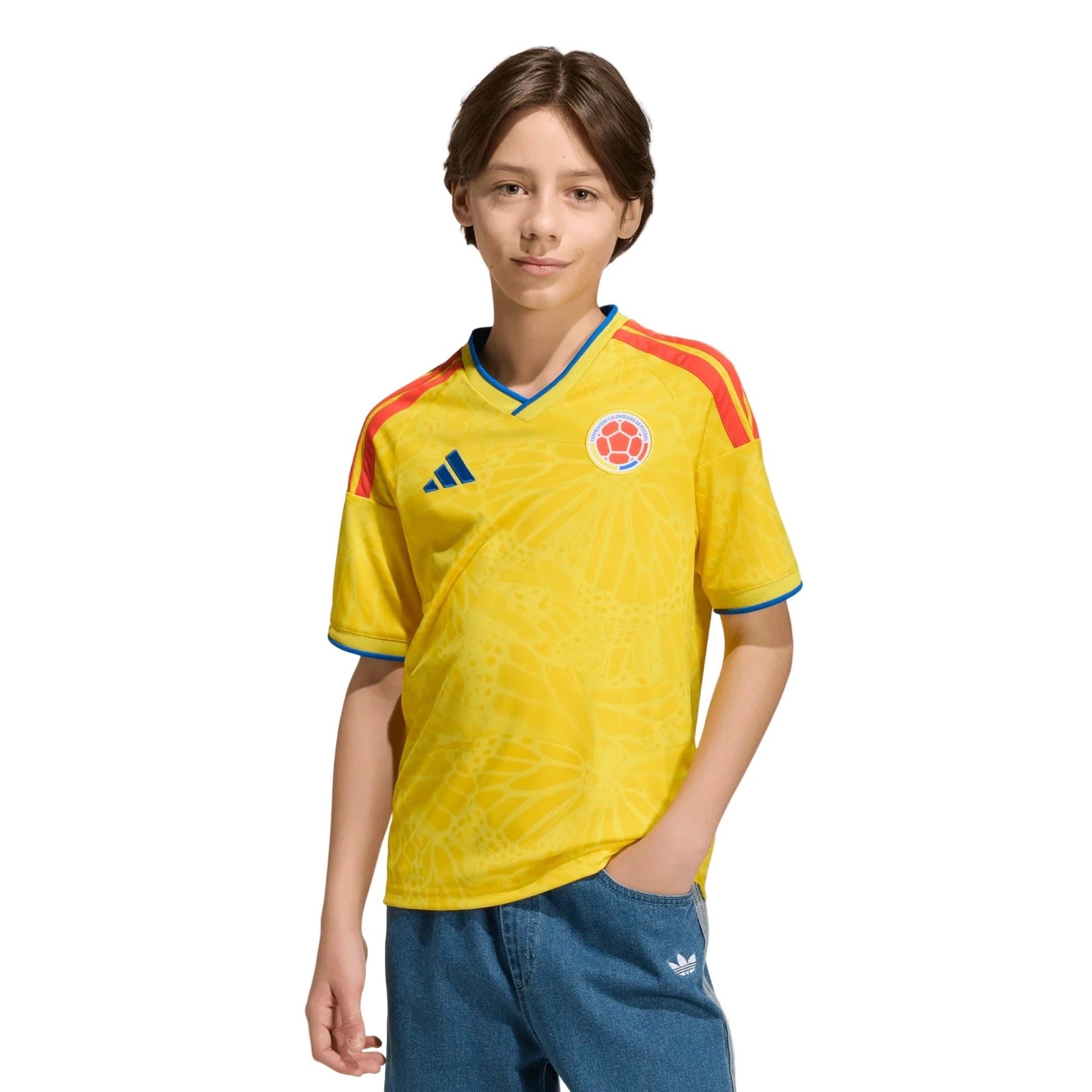 2026 Colombia Youth Stadium Home Soccer Jersey Adidas