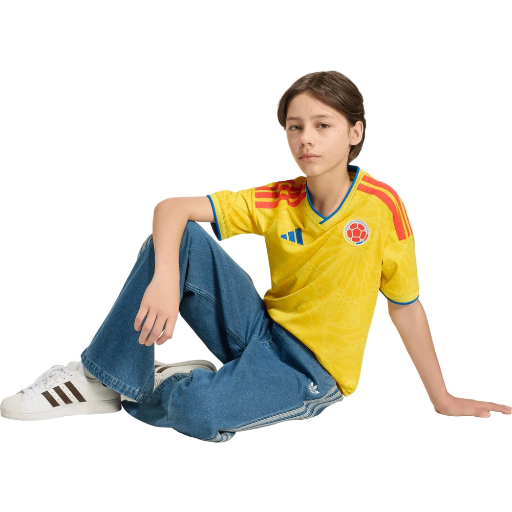 2026 Colombia Youth Stadium Home Soccer Jersey Adidas