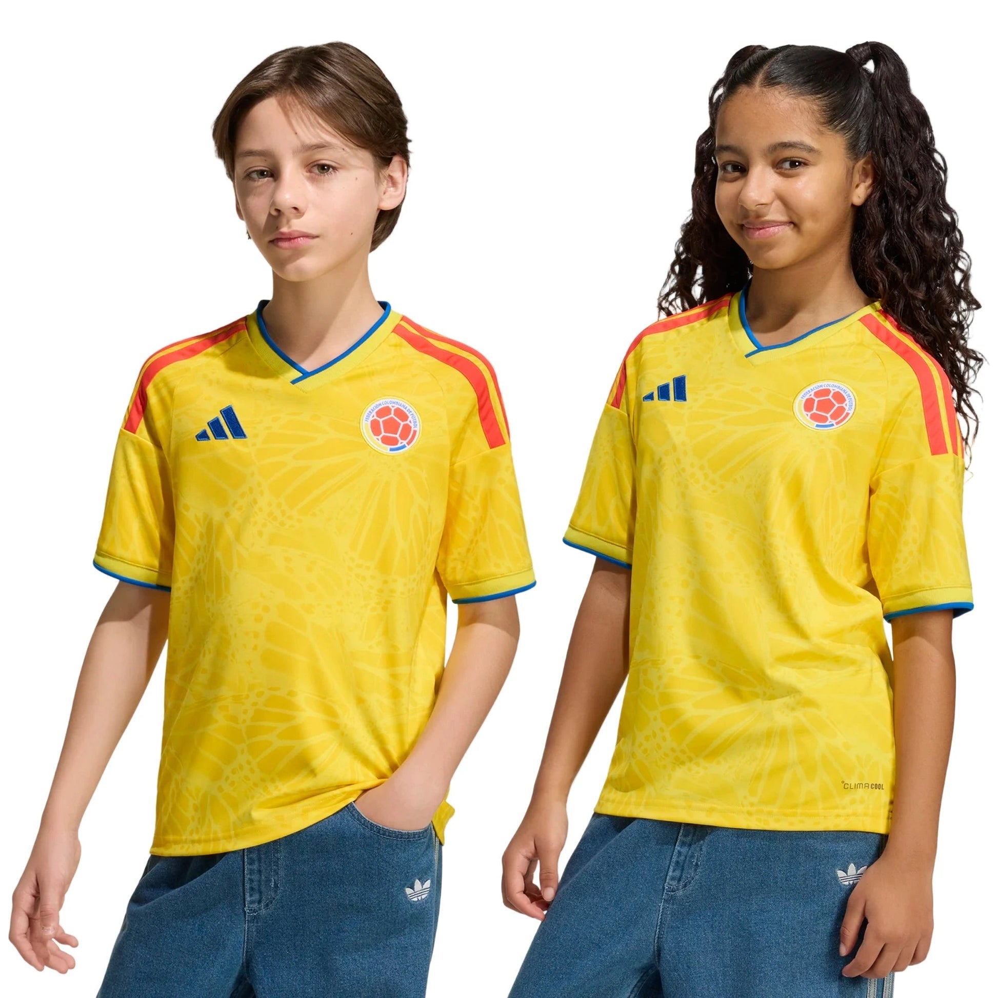 2026 Colombia Youth Stadium Home Soccer Jersey Adidas
