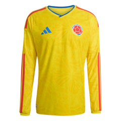 2026 Colombia Men's Authentic Home Long-Sleeve Soccer Jersey Adidas