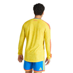 2026 Colombia Men's Authentic Home Long-Sleeve Soccer Jersey Adidas