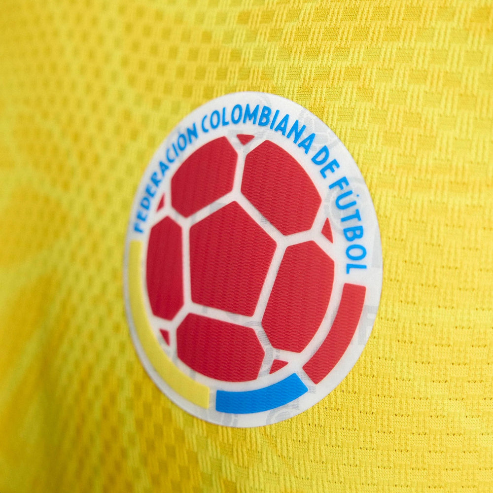 2026 Colombia Men's Authentic Home Long-Sleeve Soccer Jersey Adidas