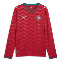 2026 Portugal Men's Stadium Home Long-Sleeve Soccer Jersey Puma