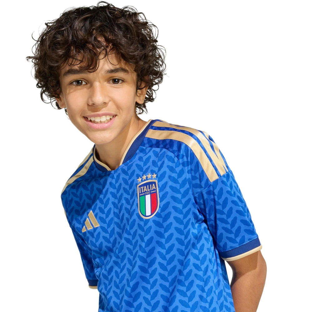 2026 Italy Youth Stadium Home Soccer Jersey Adidas