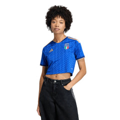 2026 Italy Women's Stadium Home Cropped Soccer Jersey Adidas