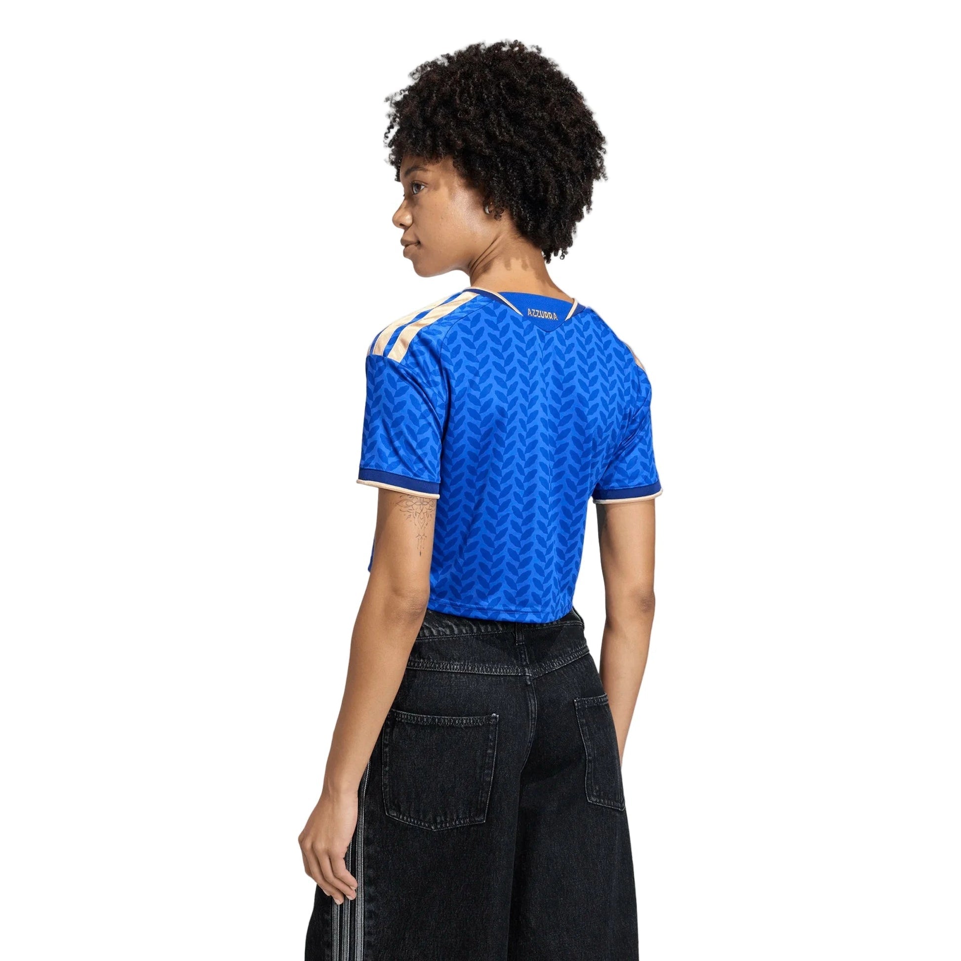 2026 Italy Women's Stadium Home Cropped Soccer Jersey Adidas