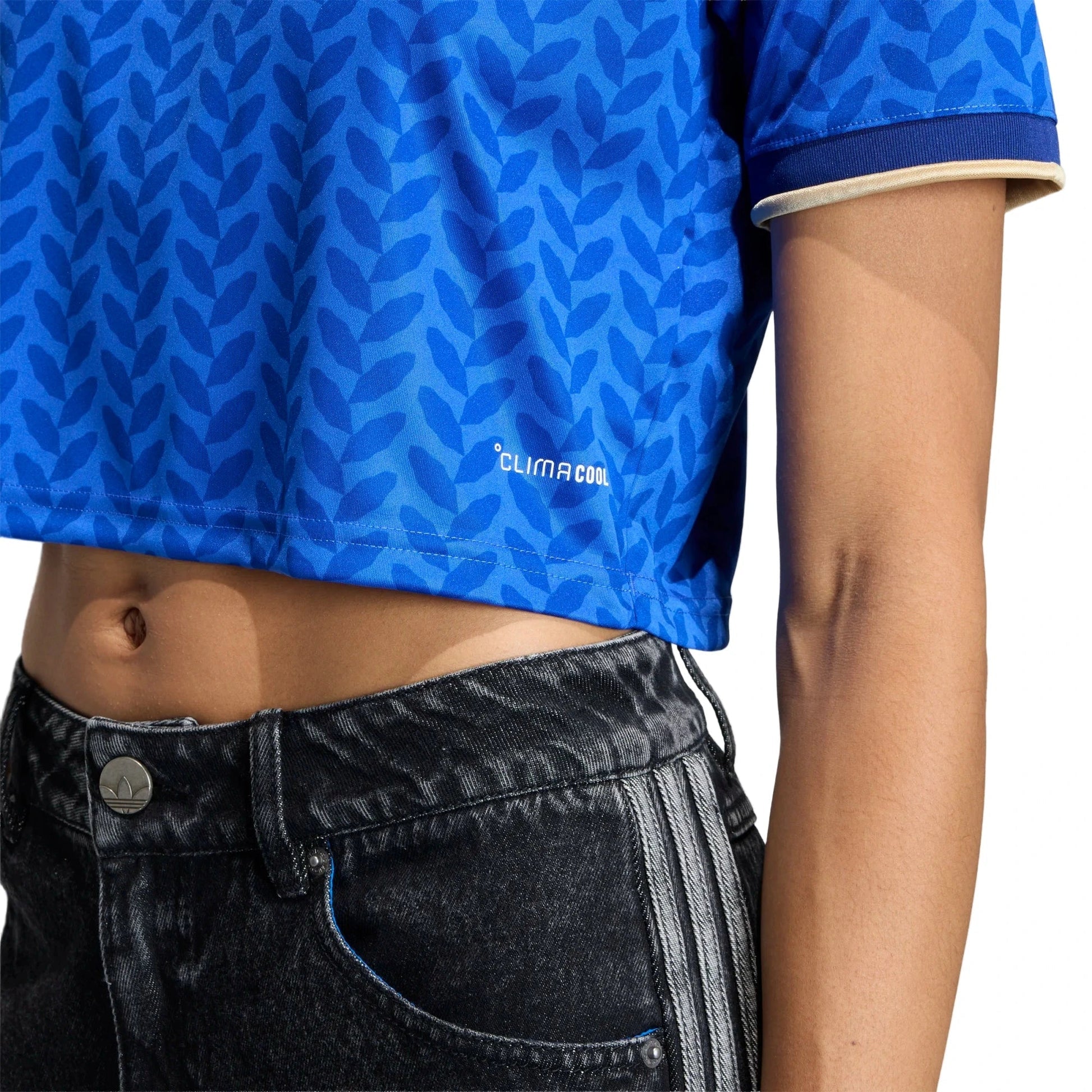 2026 Italy Women's Stadium Home Cropped Soccer Jersey Adidas