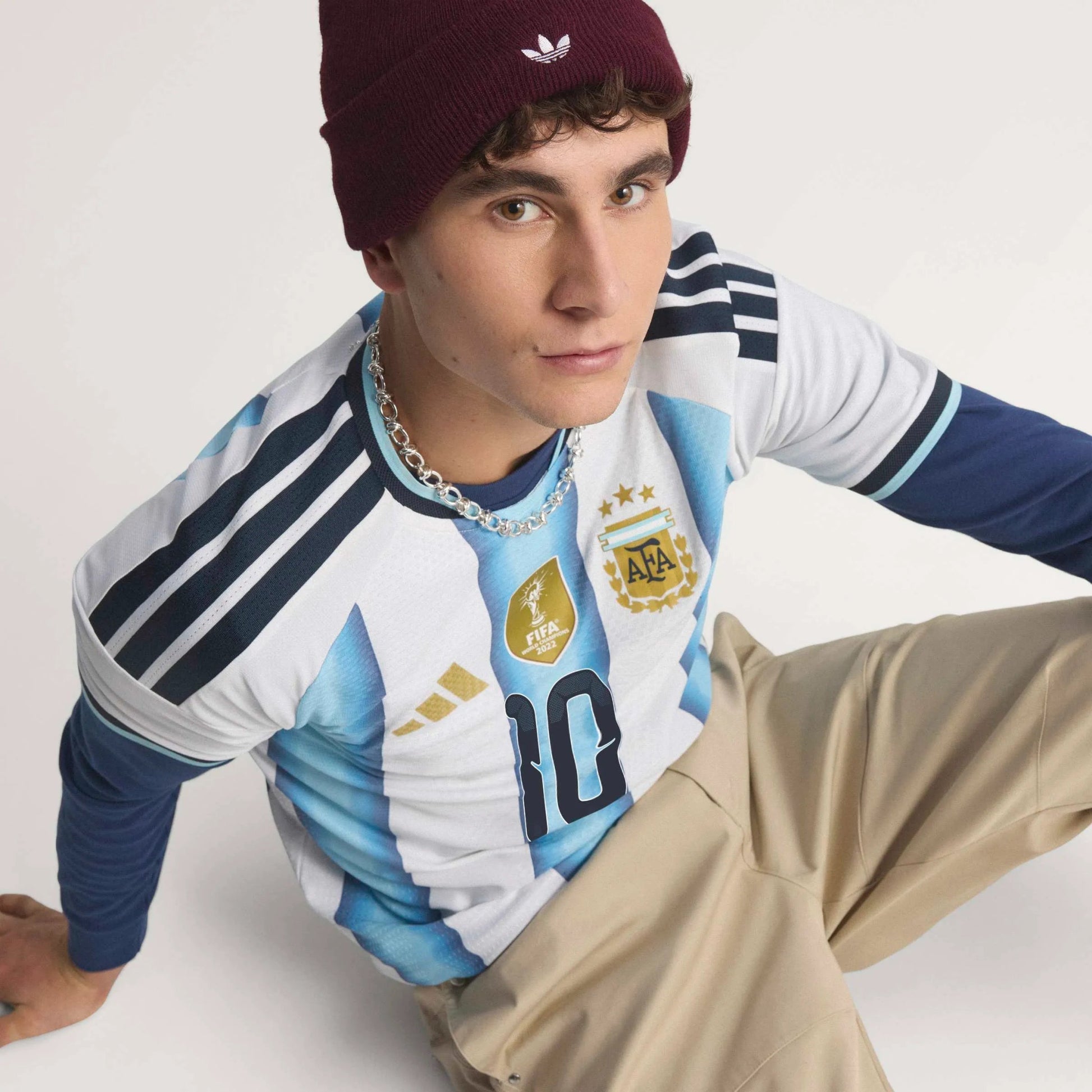 2026 Argentina Men's Authentic Home Messi #10 Soccer Jersey Adidas