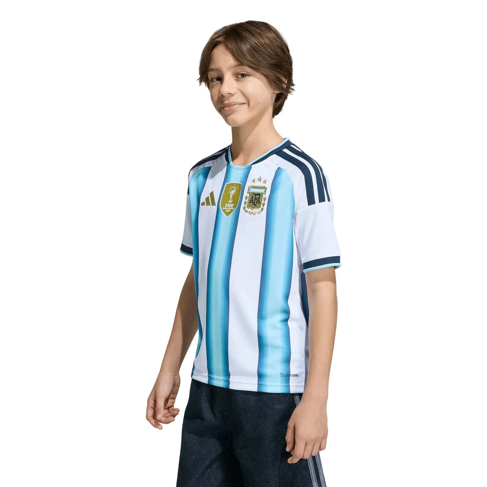 2026 Argentina Youth Stadium Home Soccer Jersey Adidas