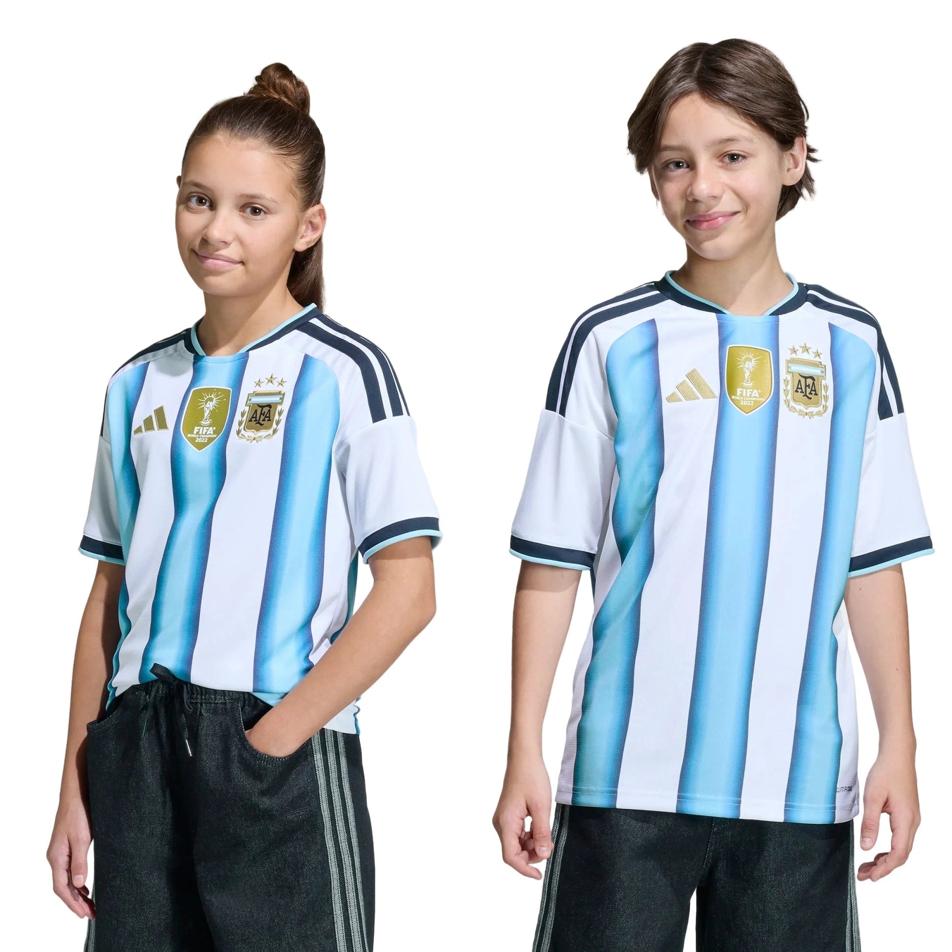 2026 Argentina Youth Stadium Home Soccer Jersey Adidas