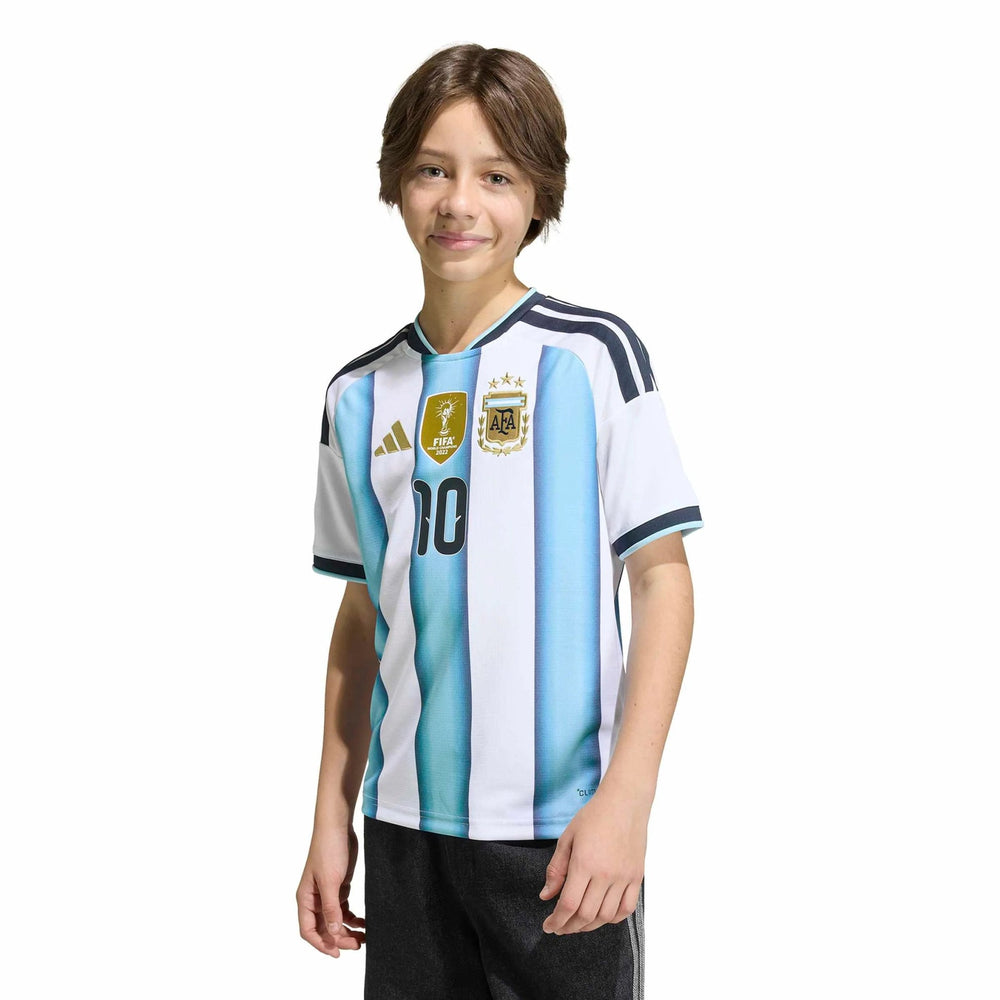 2026 Argentina Youth Stadium Home Messi #10 Soccer Jersey Adidas