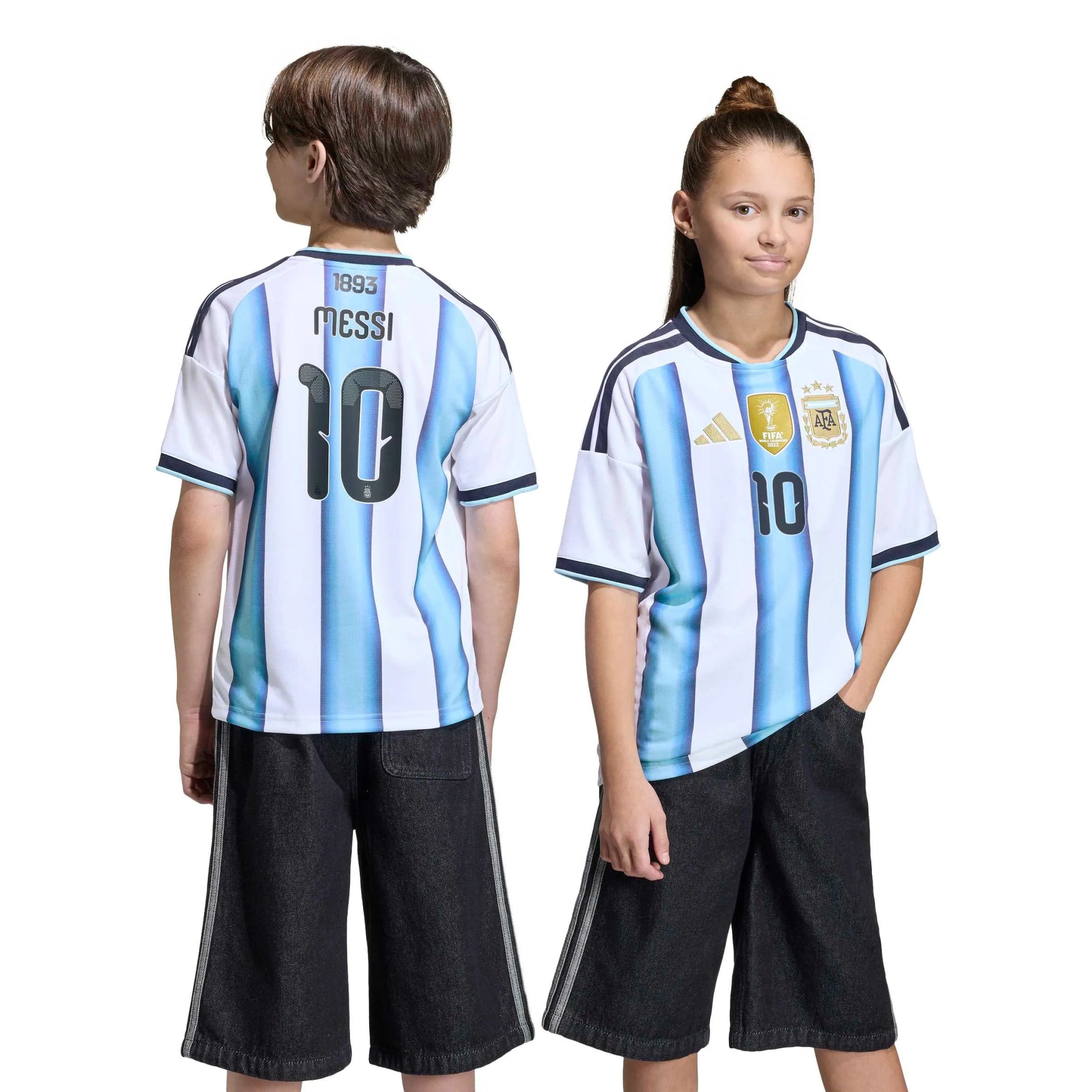 2026 Argentina Youth Stadium Home Messi #10 Soccer Jersey Adidas