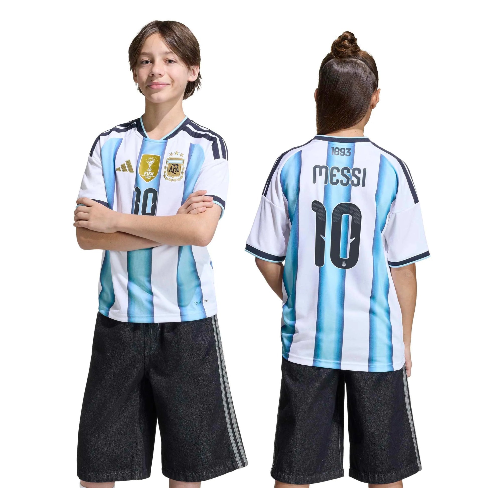 2026 Argentina Youth Stadium Home Messi #10 Soccer Jersey Adidas