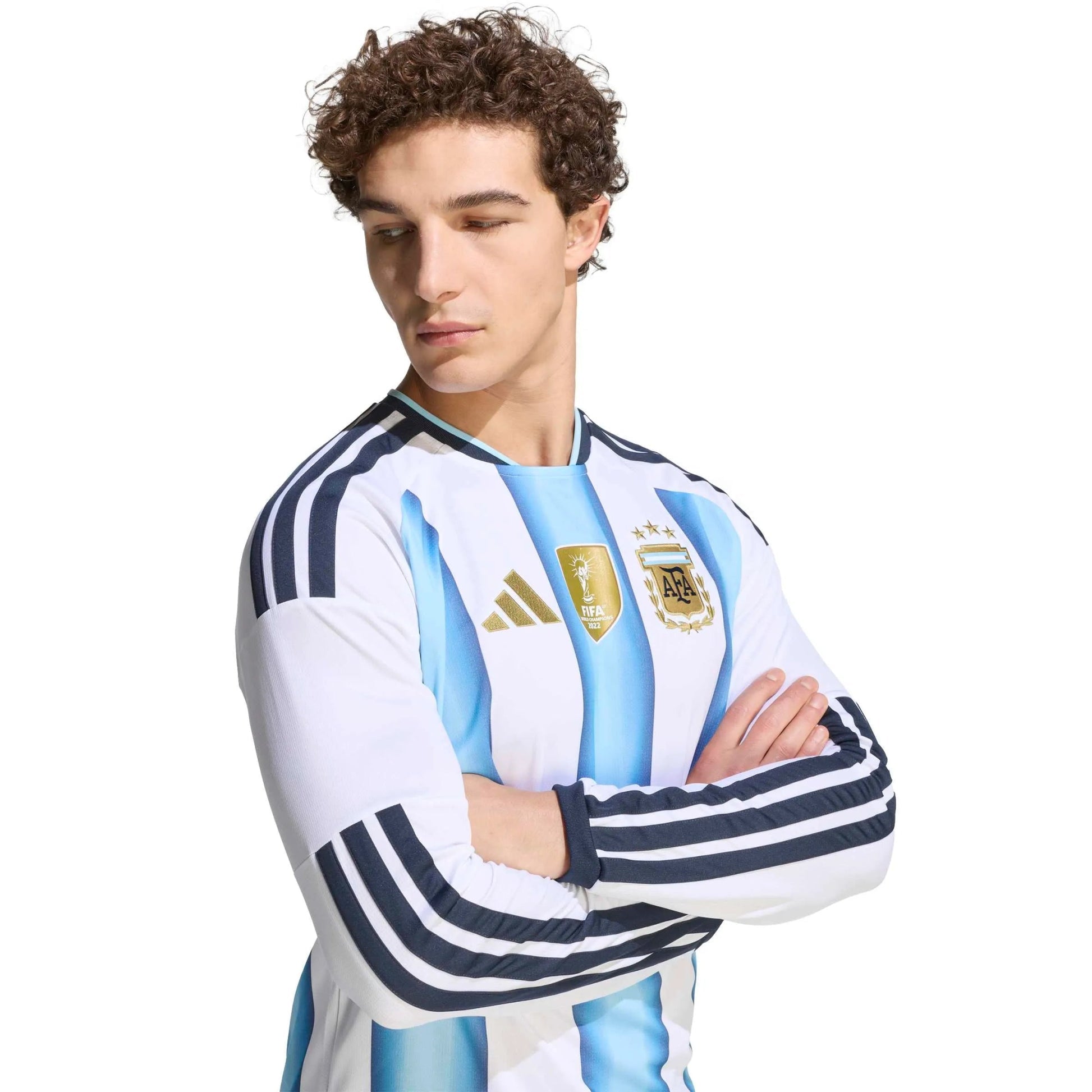 2026 Argentina Men's Stadium Home Long-Sleeve Soccer Jersey Adidas