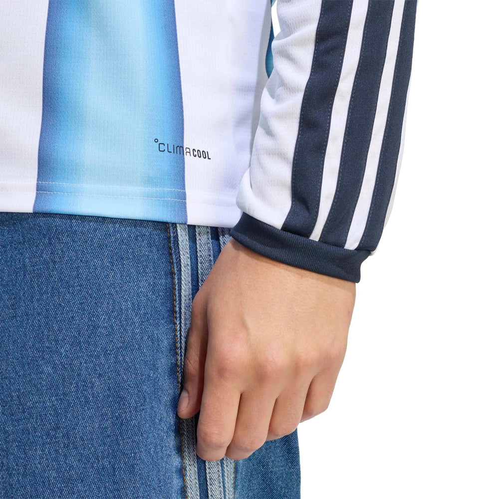 2026 Argentina Men's Stadium Home Long-Sleeve Soccer Jersey Adidas