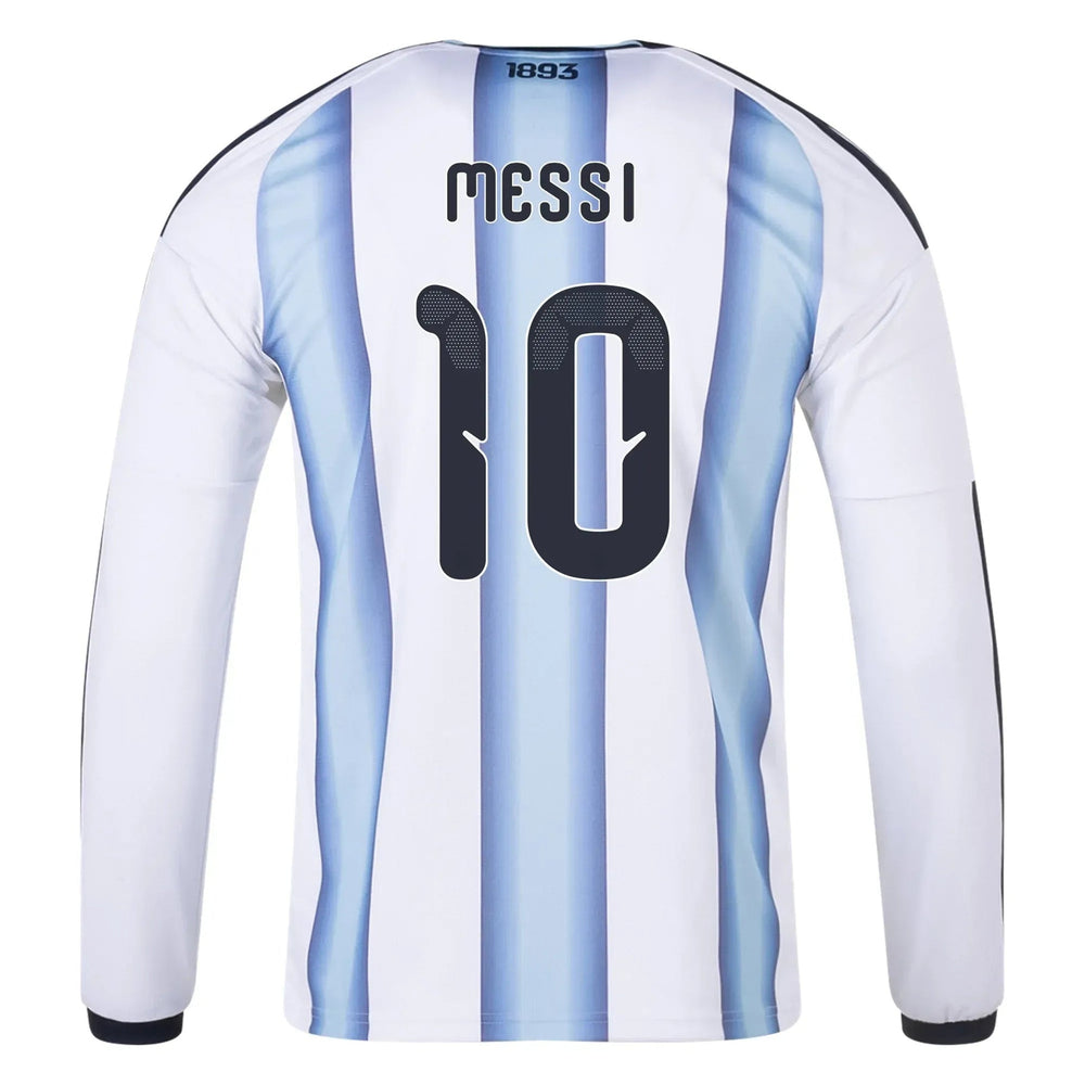2026 Argentina Men's Stadium Home Long-Sleeve Soccer Jersey Adidas