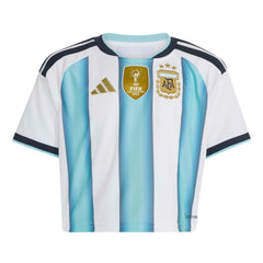 2026 Argentina Women's Stadium Home Cropped Soccer Jersey Adidas