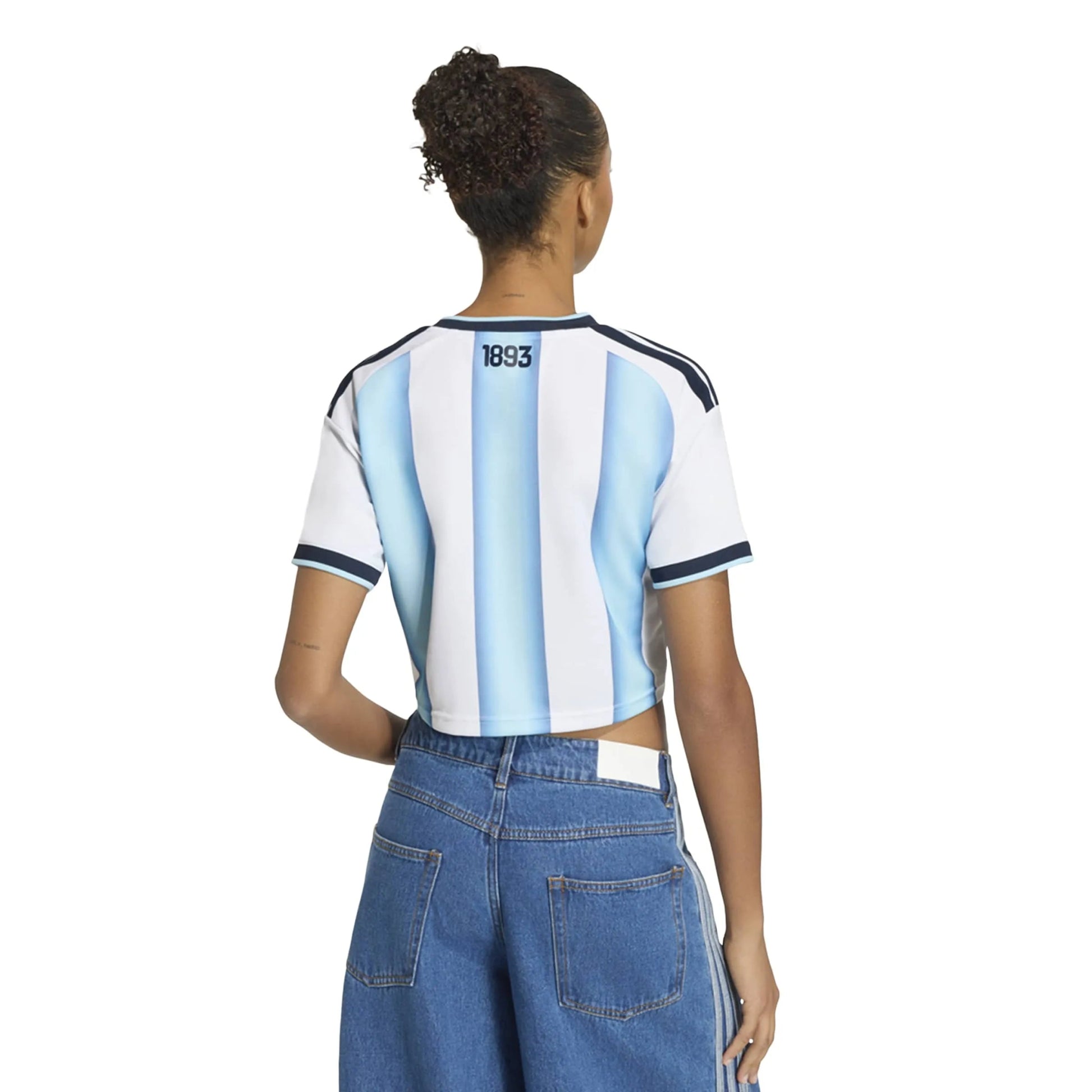 2026 Argentina Women's Stadium Home Cropped Soccer Jersey Adidas