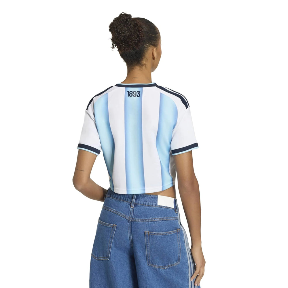 2026 Argentina Women's Stadium Home Cropped Soccer Jersey Adidas