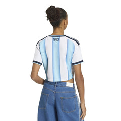 2026 Argentina Women's Stadium Home Cropped Soccer Jersey Adidas