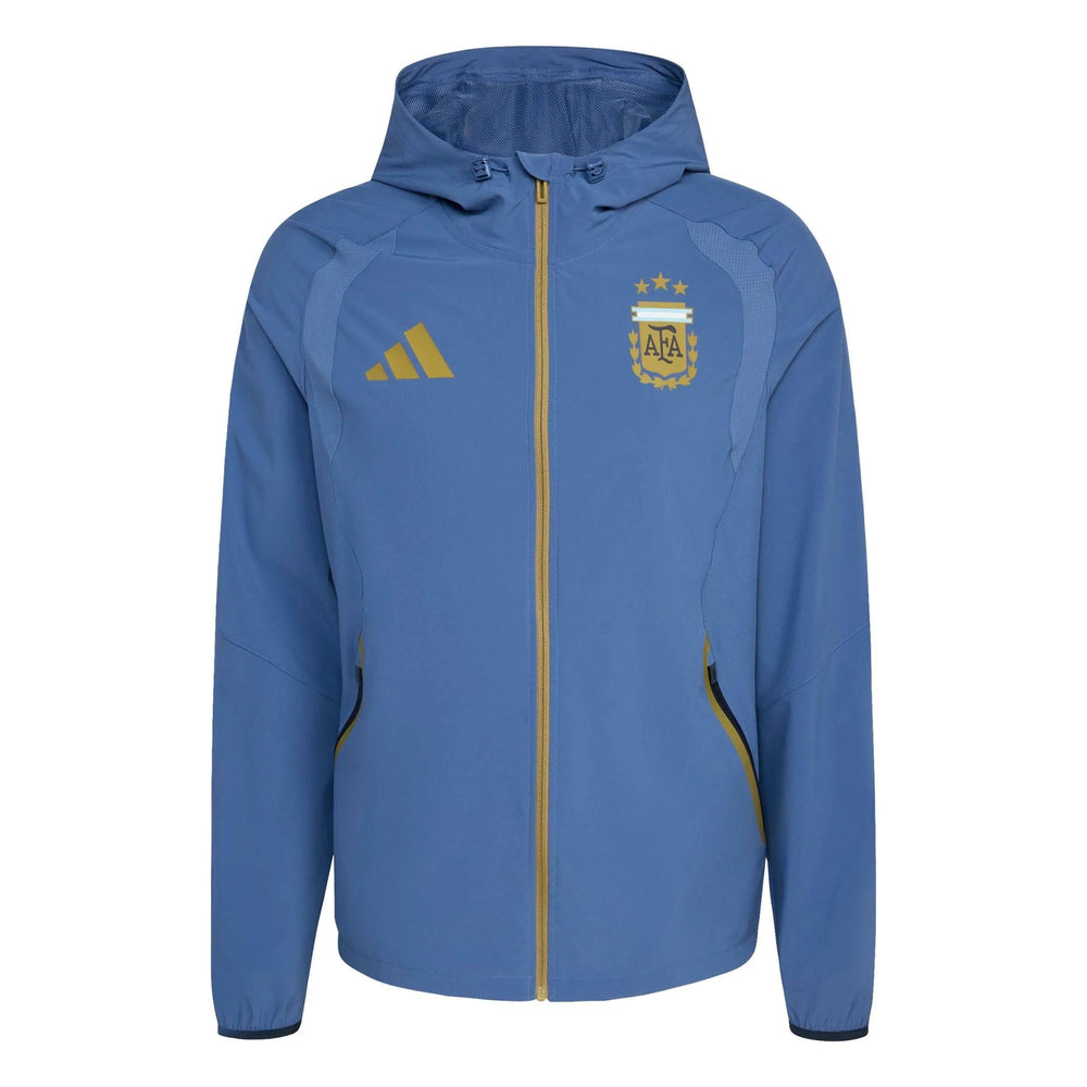 2026 Argentina Men's Tiro Travel Full Zip Windbreaker Adidas